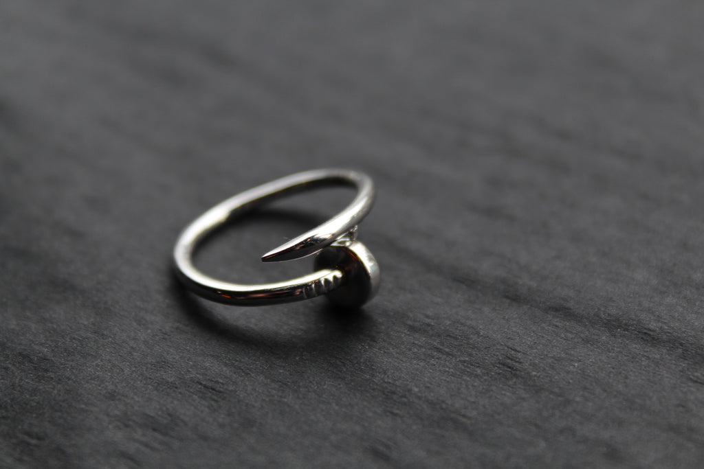 Nail Head Sterling Silver Ring