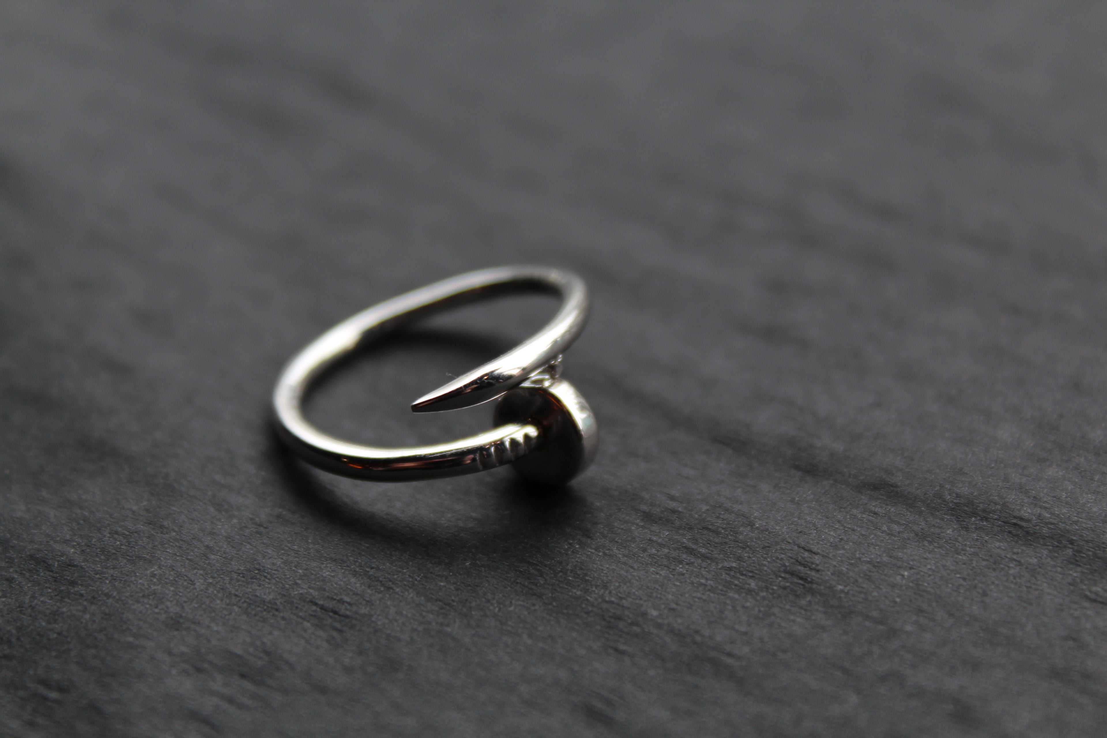 Nail Head Sterling Silver Ring