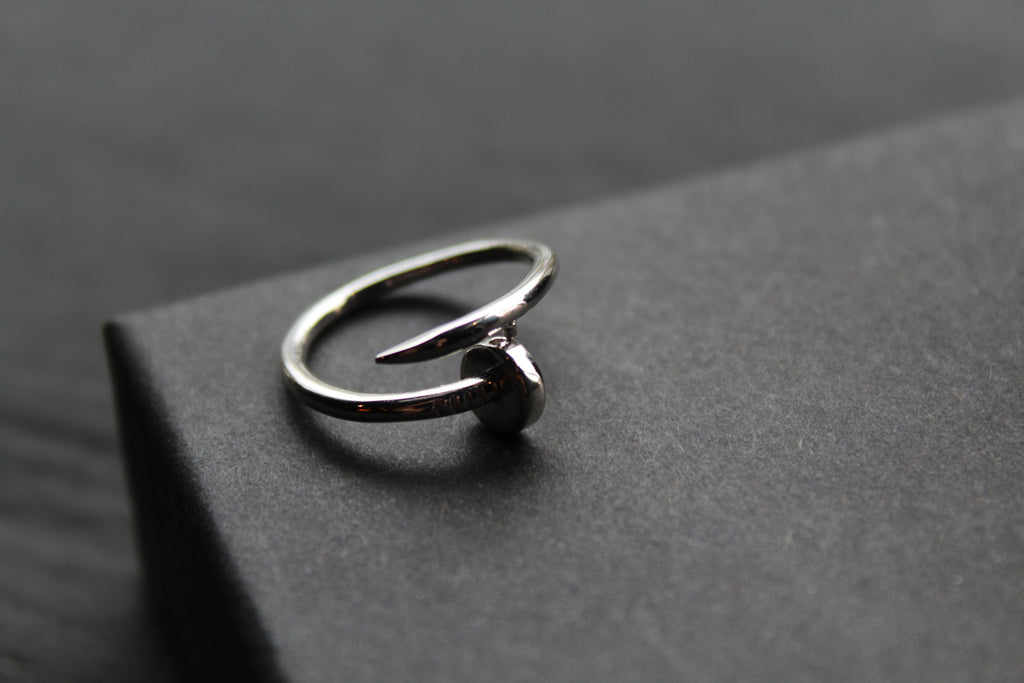 Nail Head Sterling Silver Ring