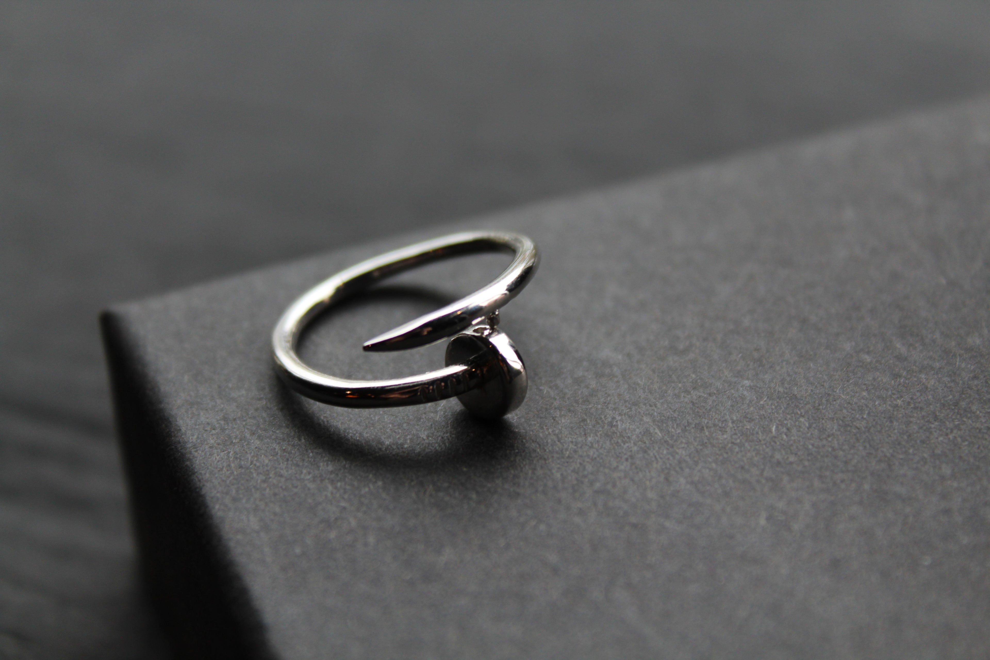 Nail Head Sterling Silver Ring