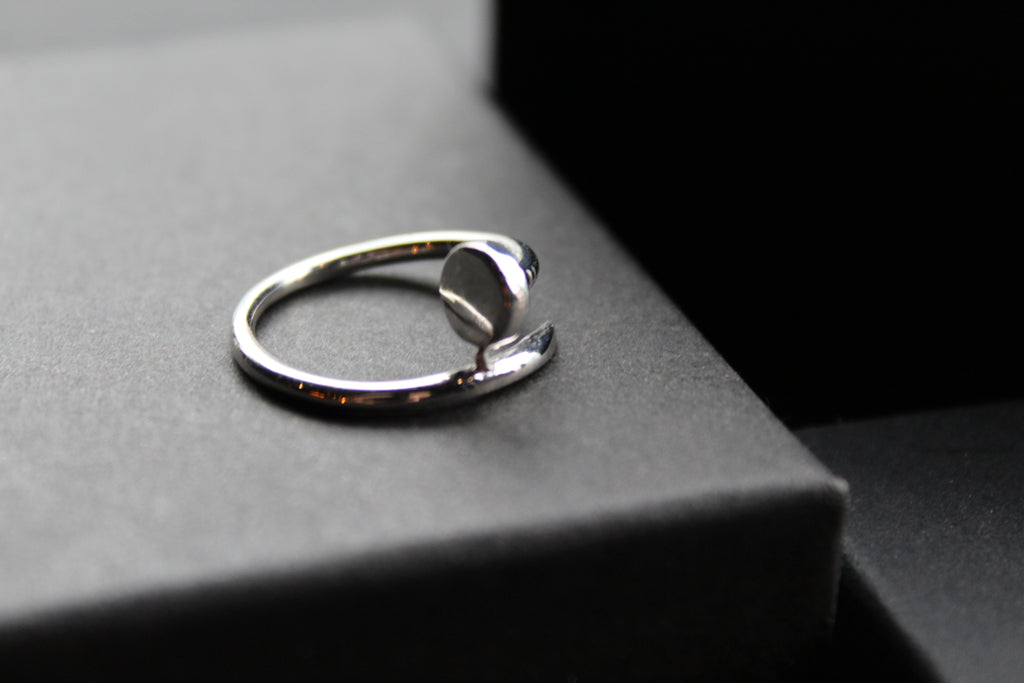 Nail Head Sterling Silver Ring
