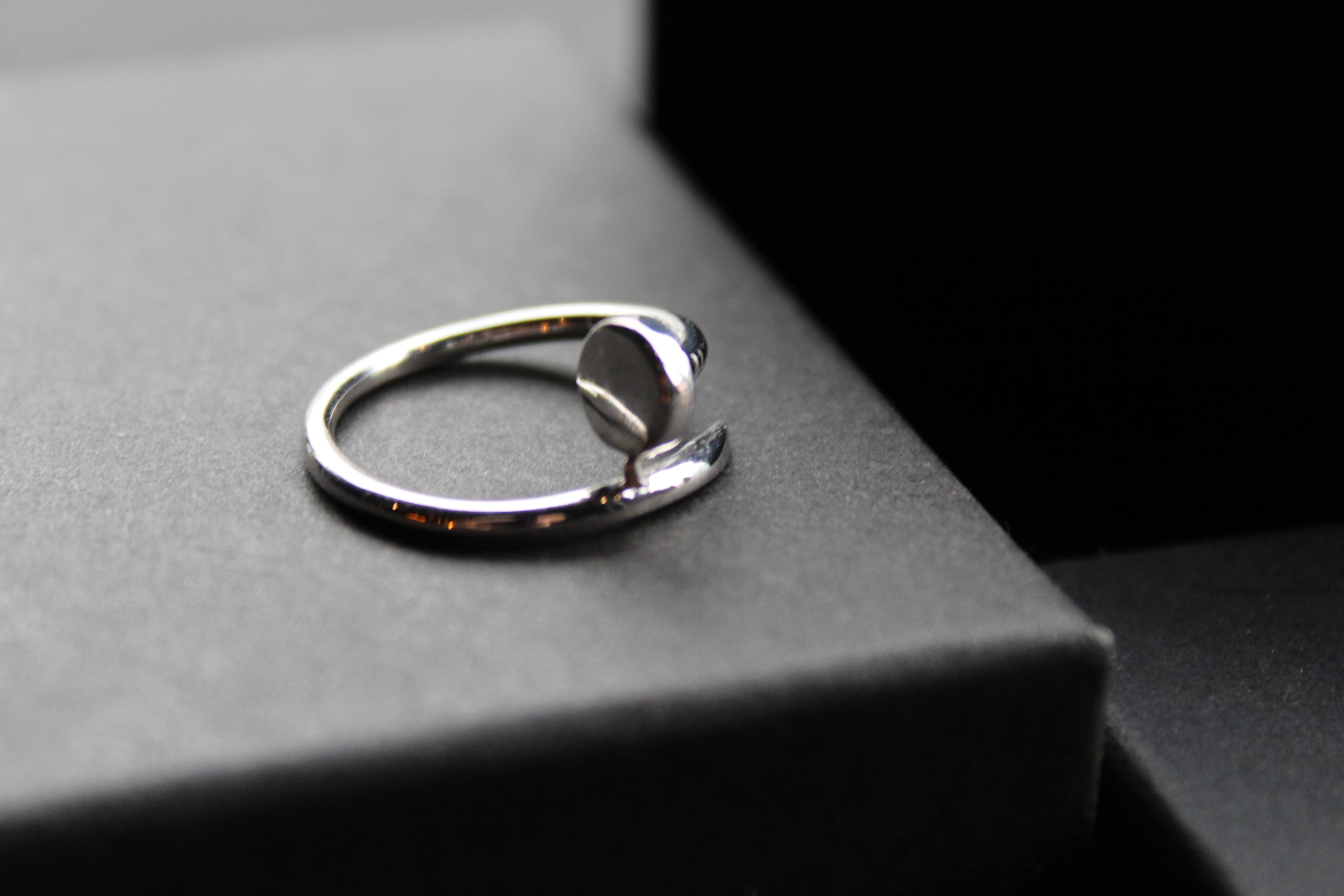 Nail Head Sterling Silver Ring