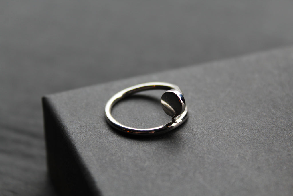 Nail Head Sterling Silver Ring