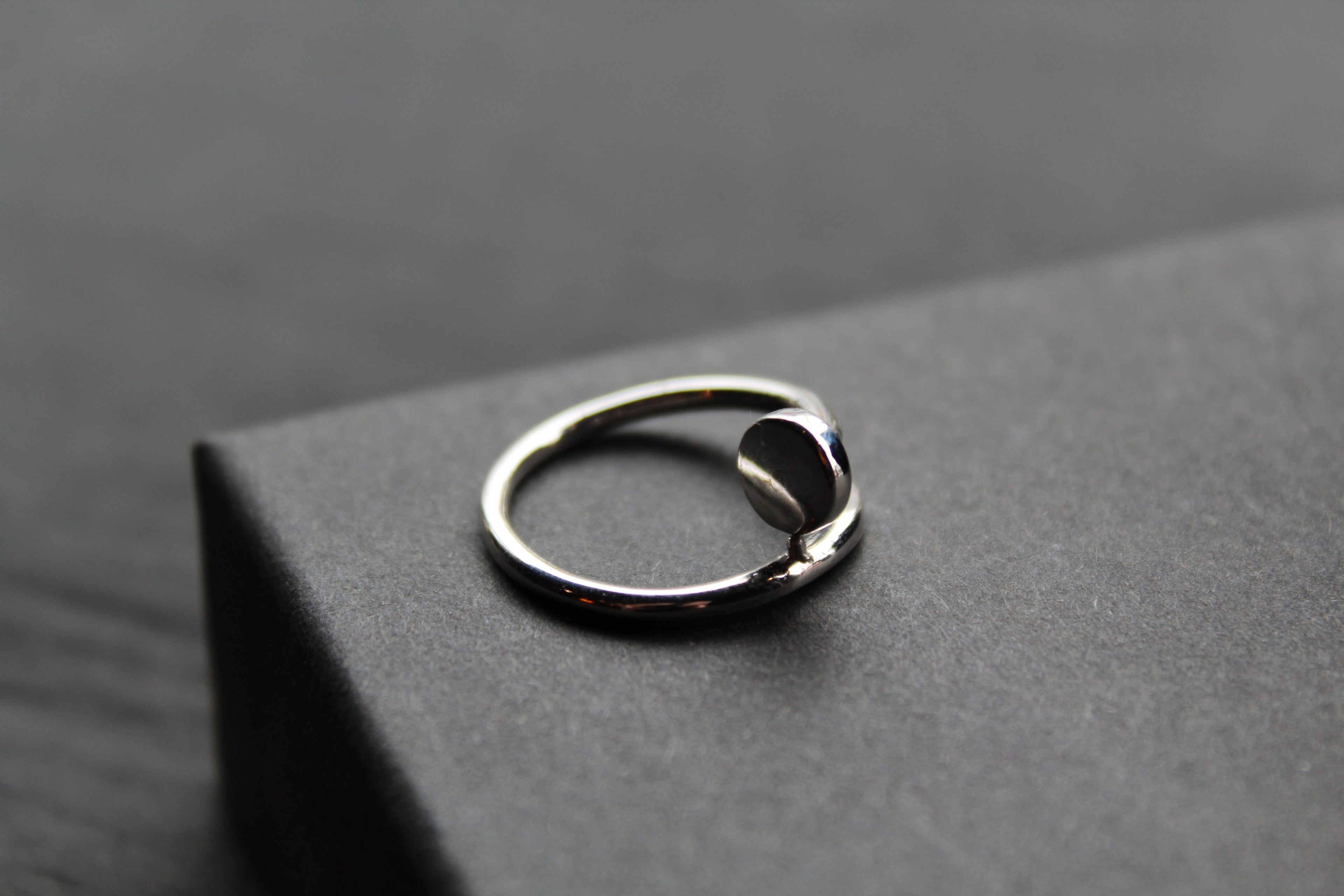 Nail Head Sterling Silver Ring