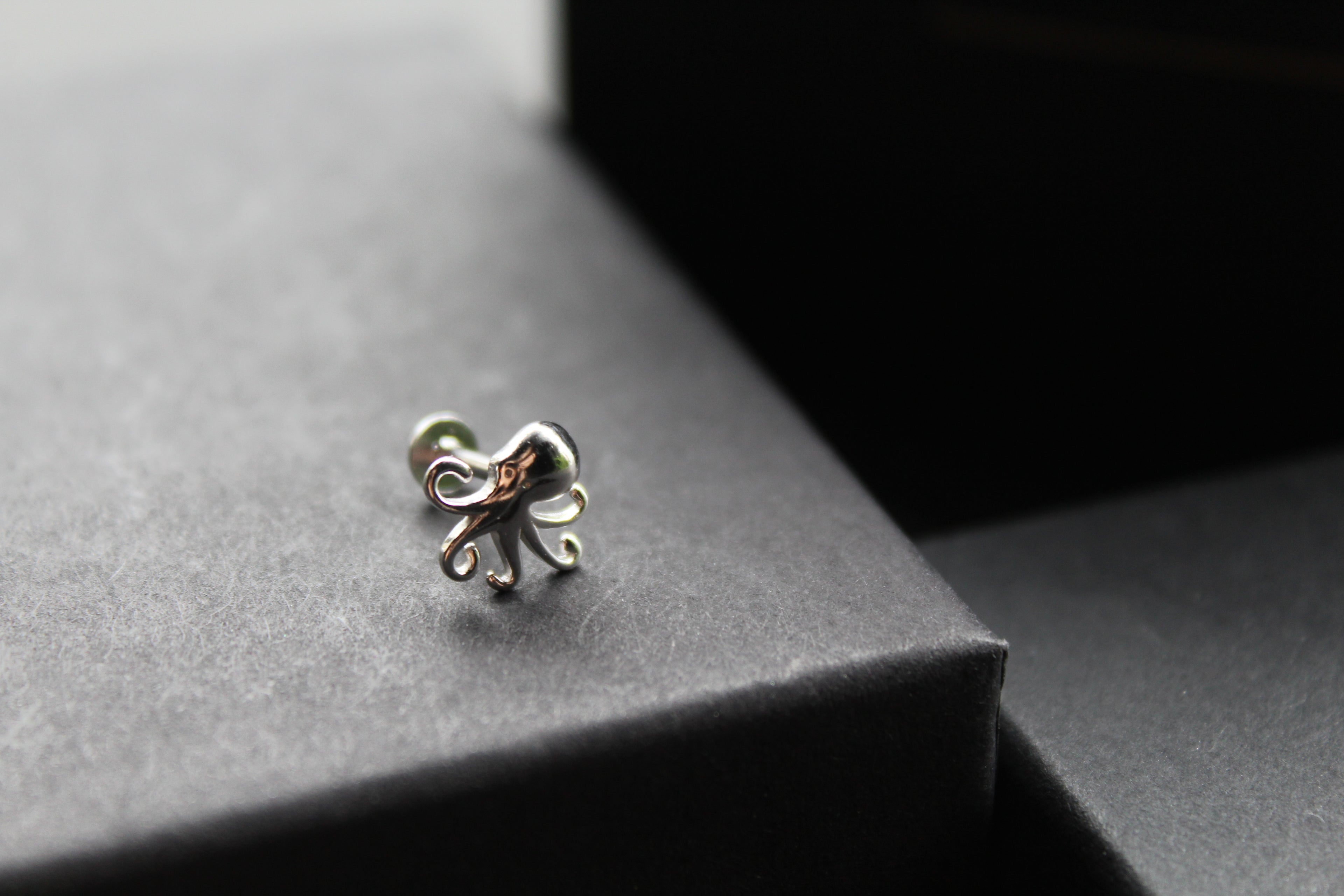 Octopus Silver Stud