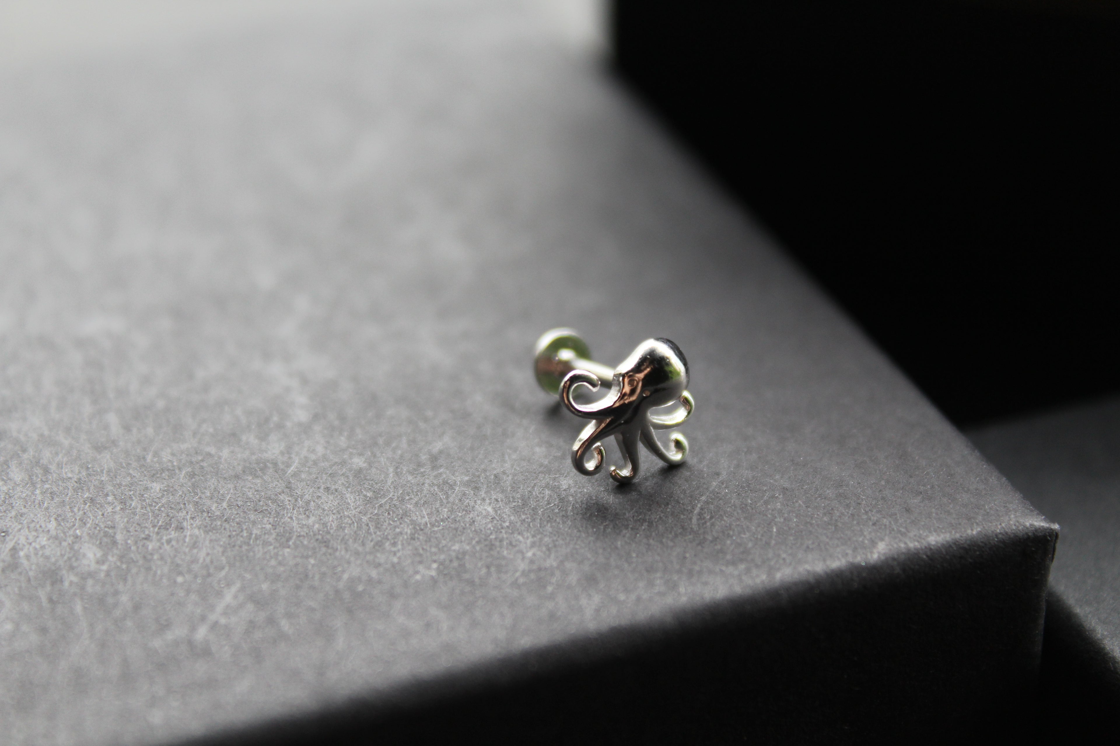 Octopus Silver Stud