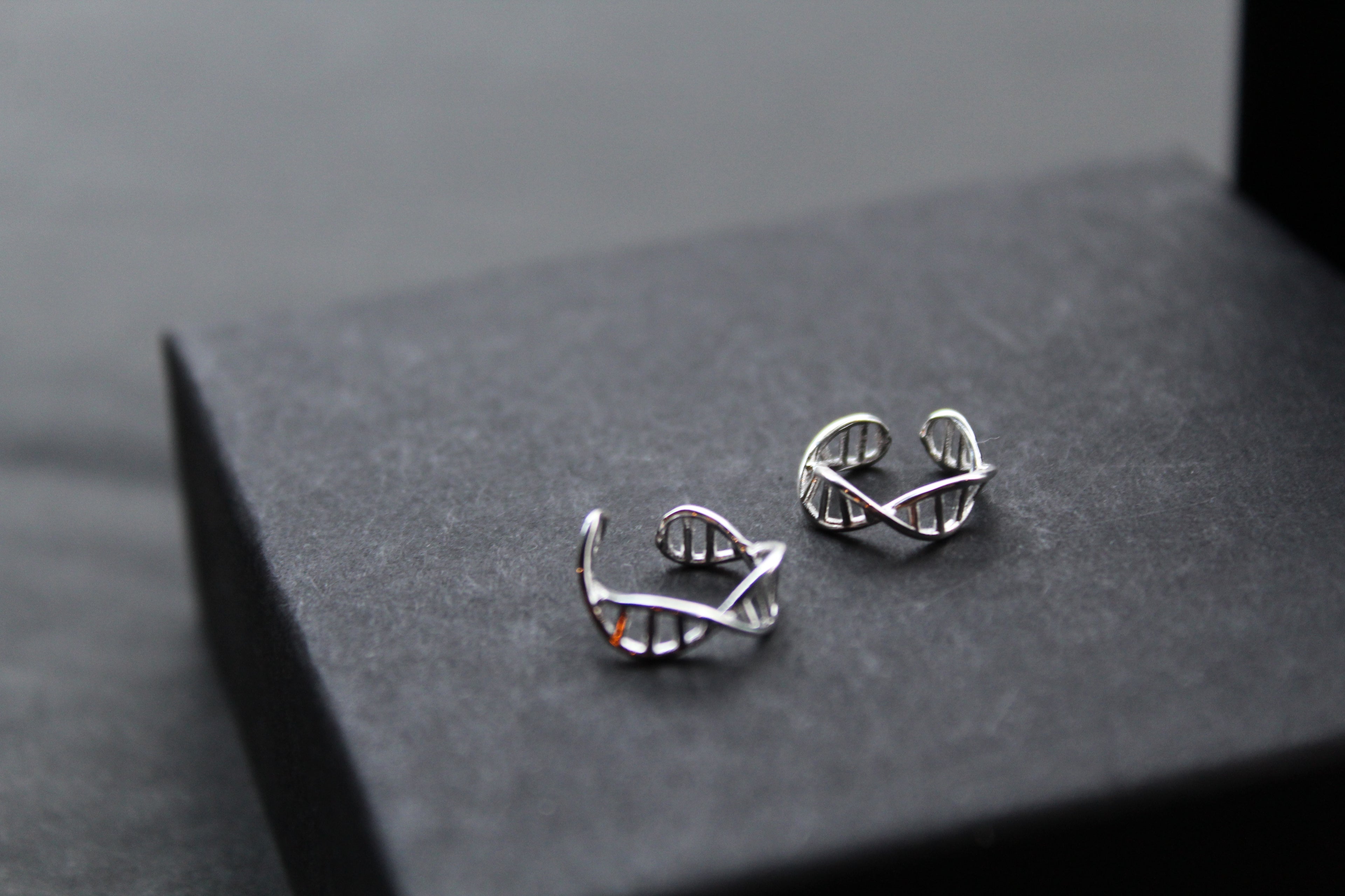 Pair of Barred Crossover Ear Cuffs