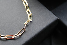 Load image into Gallery viewer, Paper Chain Link Gold Plated Bracelet
