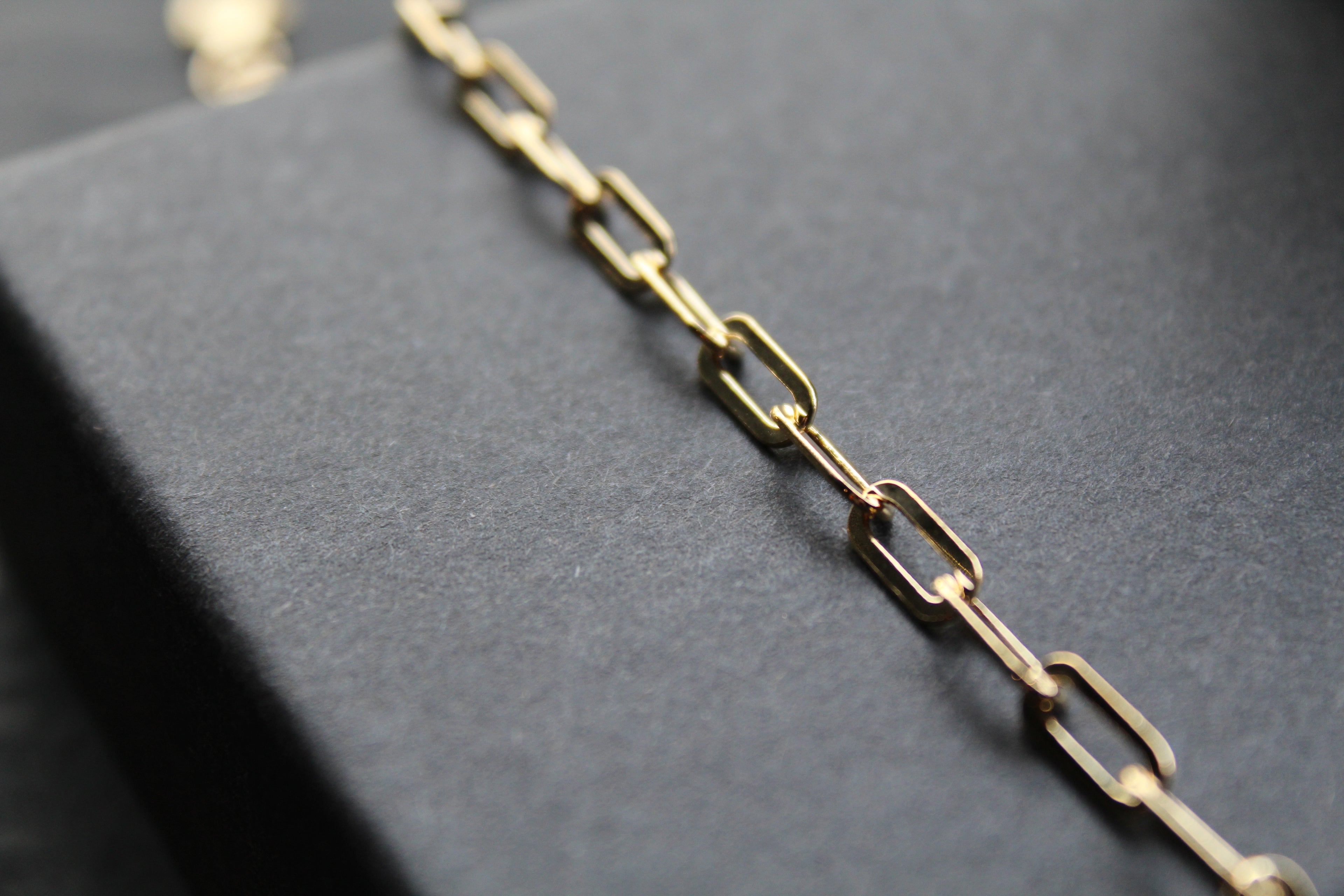 Paper Chain Link Gold Plated Bracelet