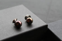 Load image into Gallery viewer, Peacock Pearl Studs
