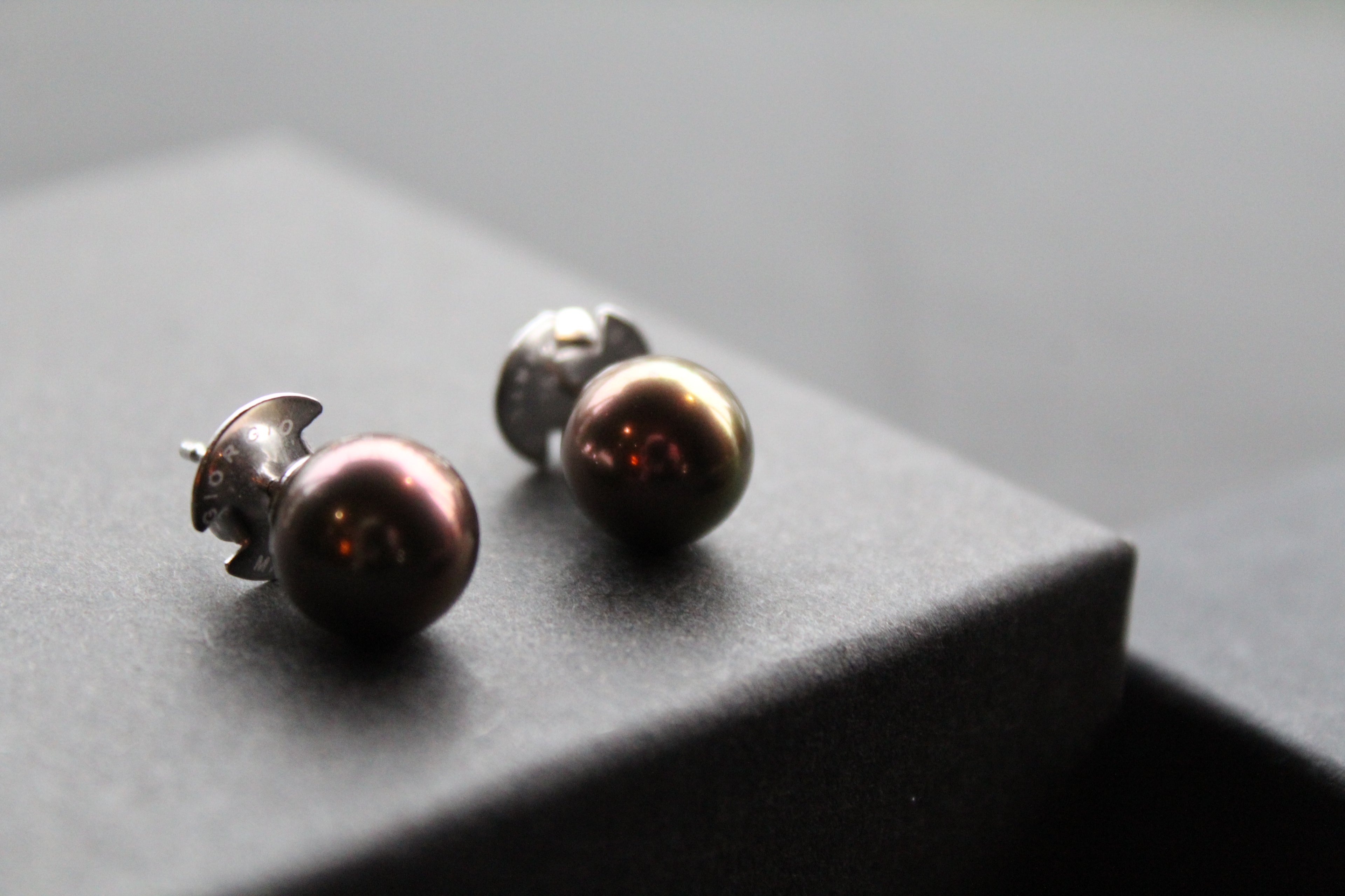 Peacock Pearl Studs