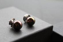 Load image into Gallery viewer, Peacock Pearl Studs
