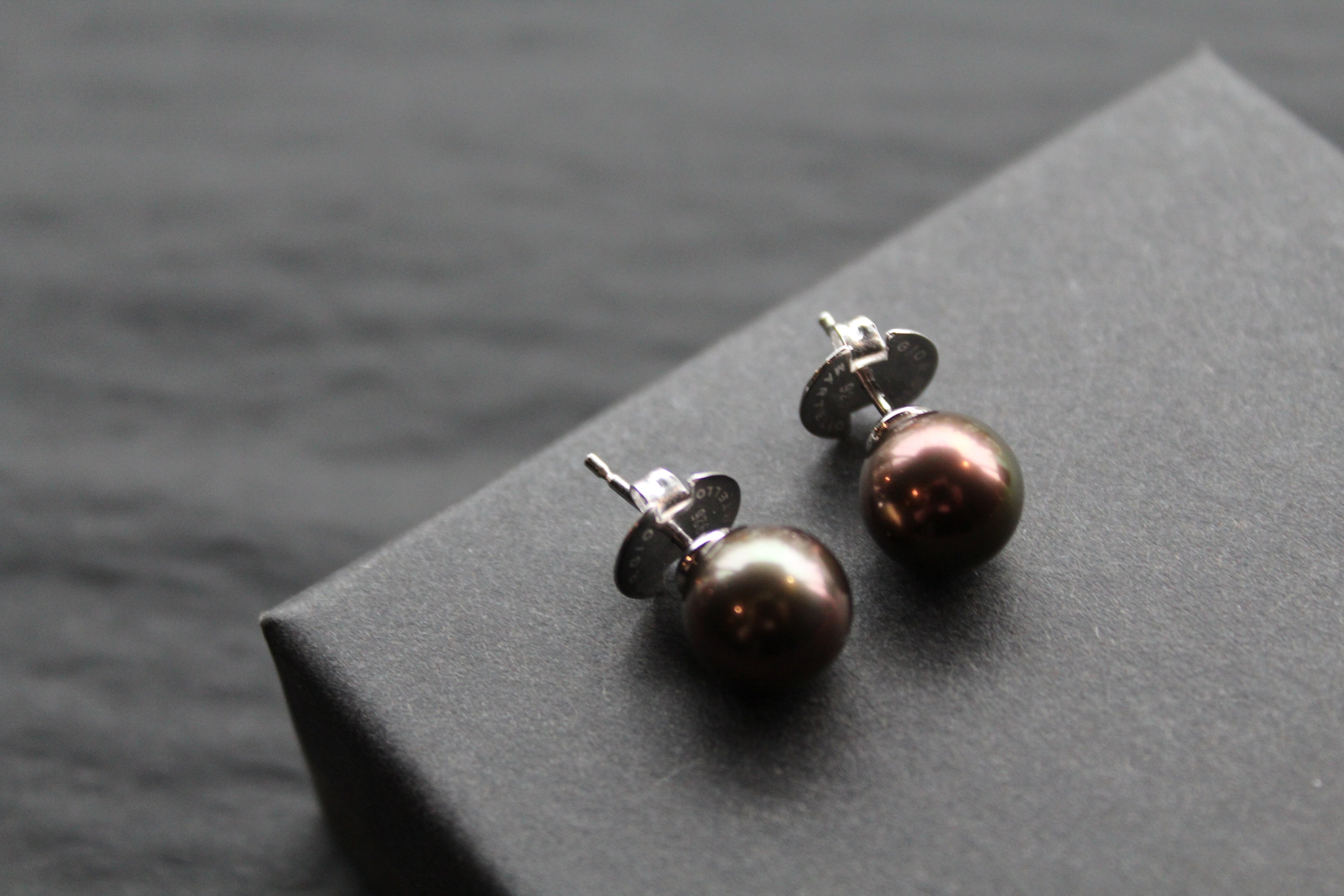 Peacock Pearl Studs