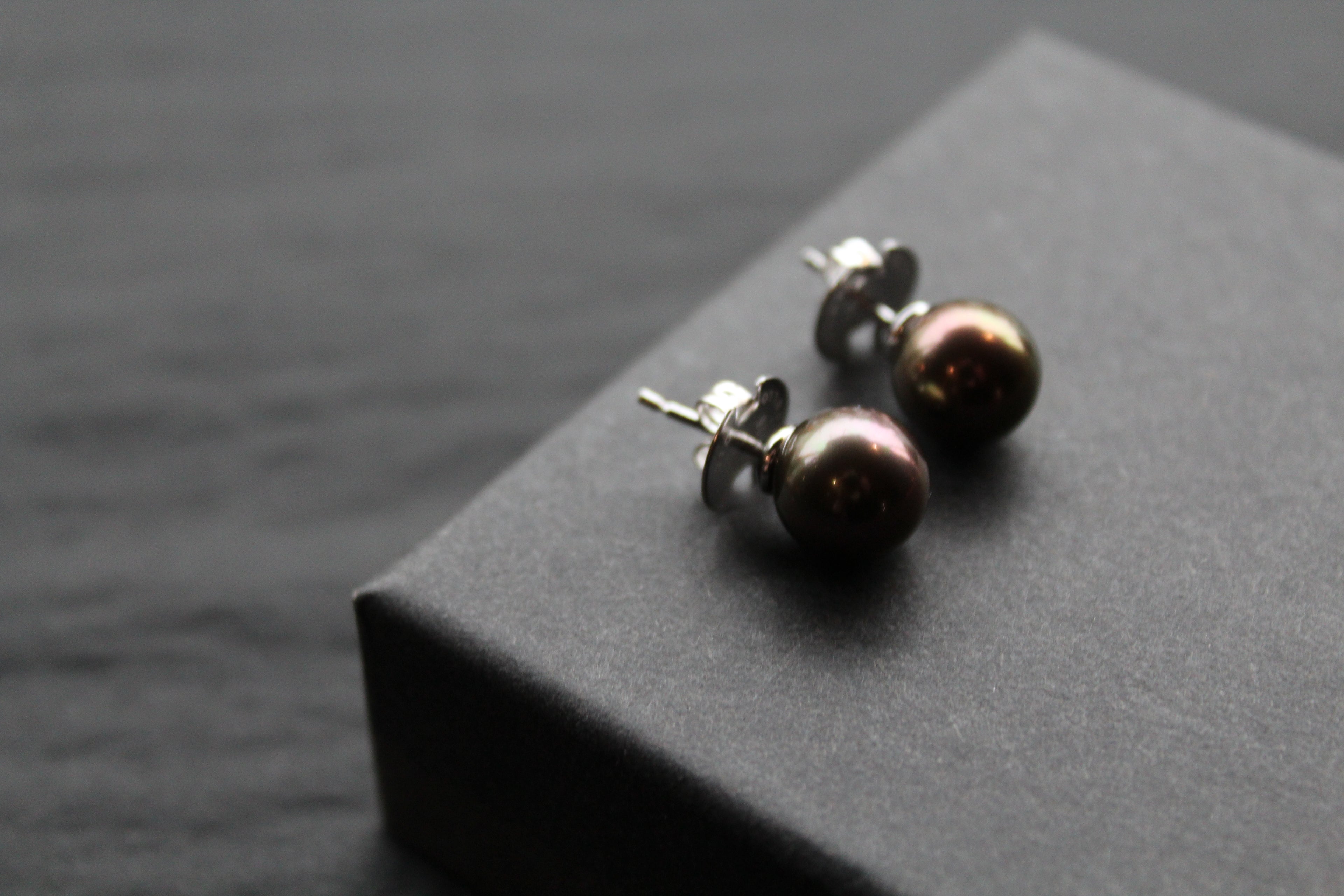 Peacock Pearl Studs