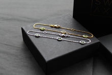 Load image into Gallery viewer, Peridot Cubic Zirconia Chain Bracelets
