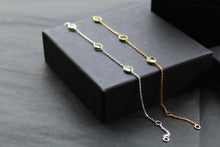Load image into Gallery viewer, Peridot Cubic Zirconia Chain Bracelets
