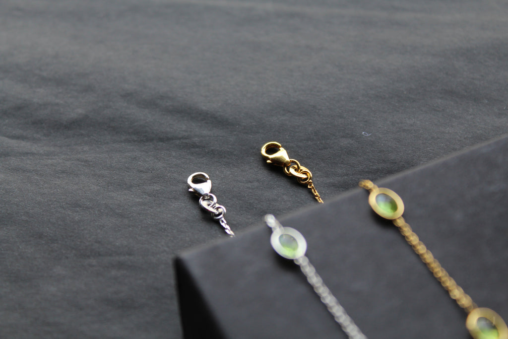 Peridot Cubic Zirconia Chain Bracelets