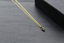 Load image into Gallery viewer, Peridot Gold Plated Pendant and Chain

