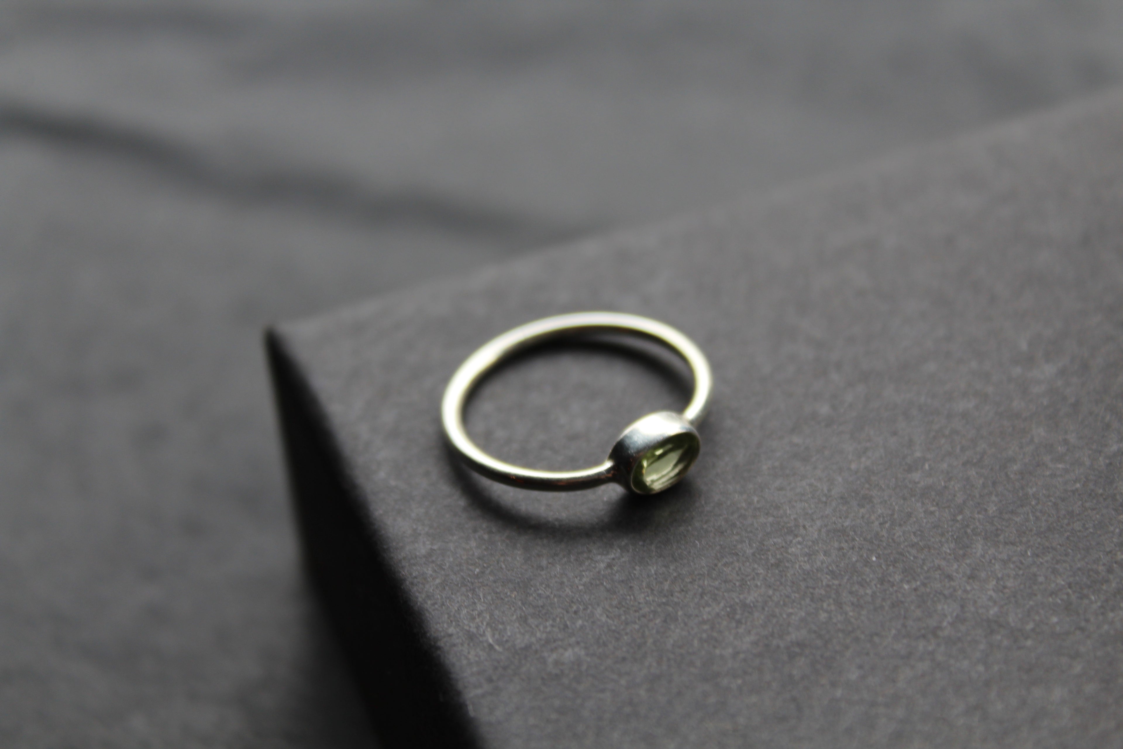 Peridot Stacking Ring