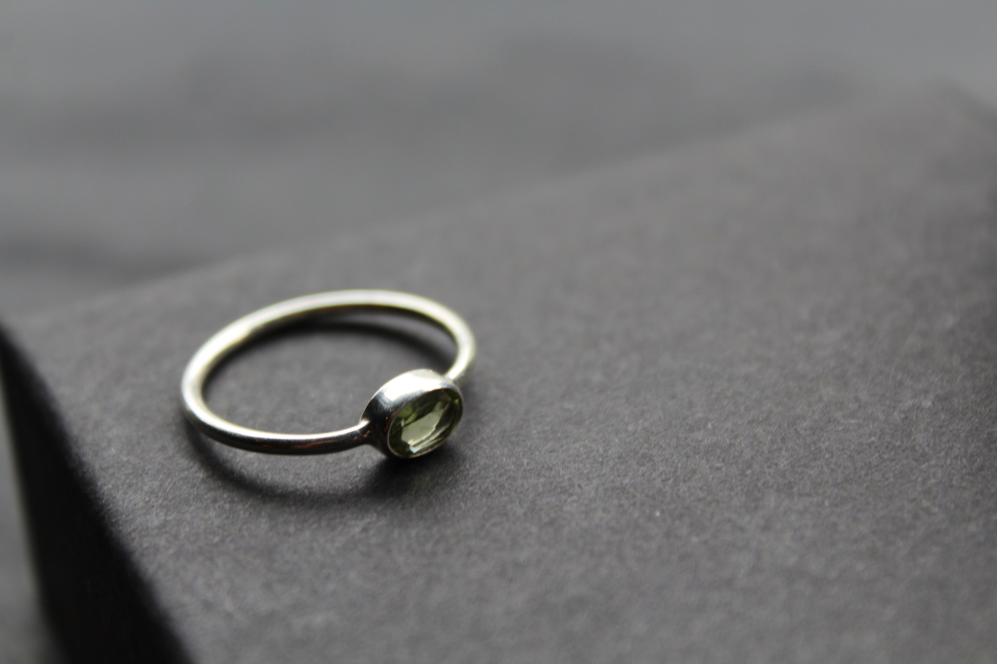 Peridot Stacking Ring