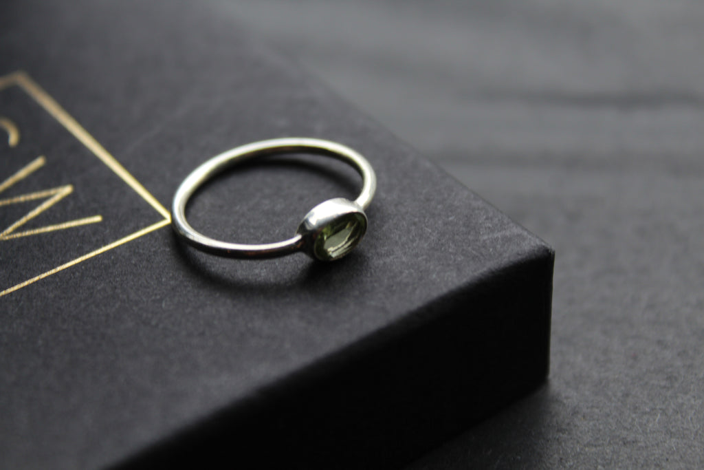 Peridot Stacking Ring