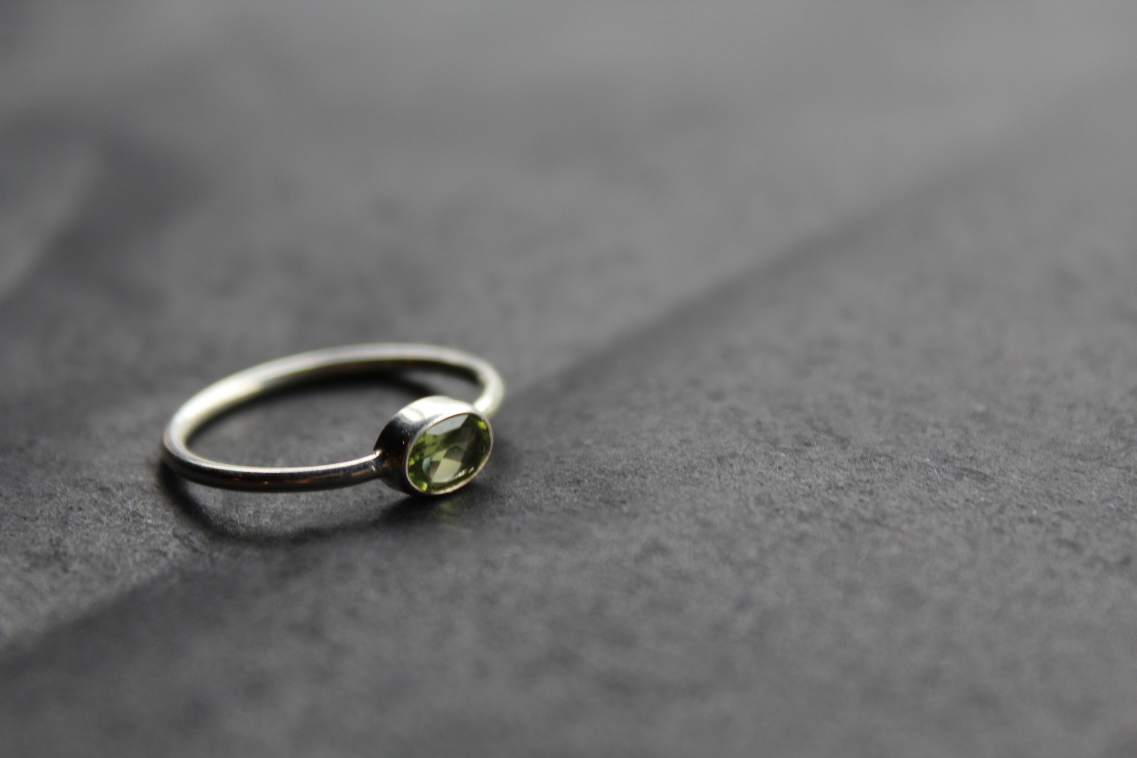 Peridot Stacking Ring