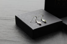 Load image into Gallery viewer, Peridot Trinity Knot Earrings
