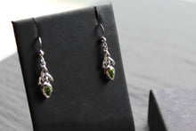 Load image into Gallery viewer, Peridot Trinity Knot Earrings
