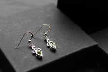 Load image into Gallery viewer, Peridot Trinity Knot Earrings

