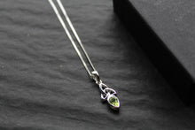 Load image into Gallery viewer, Peridot Trinity Knot Necklace
