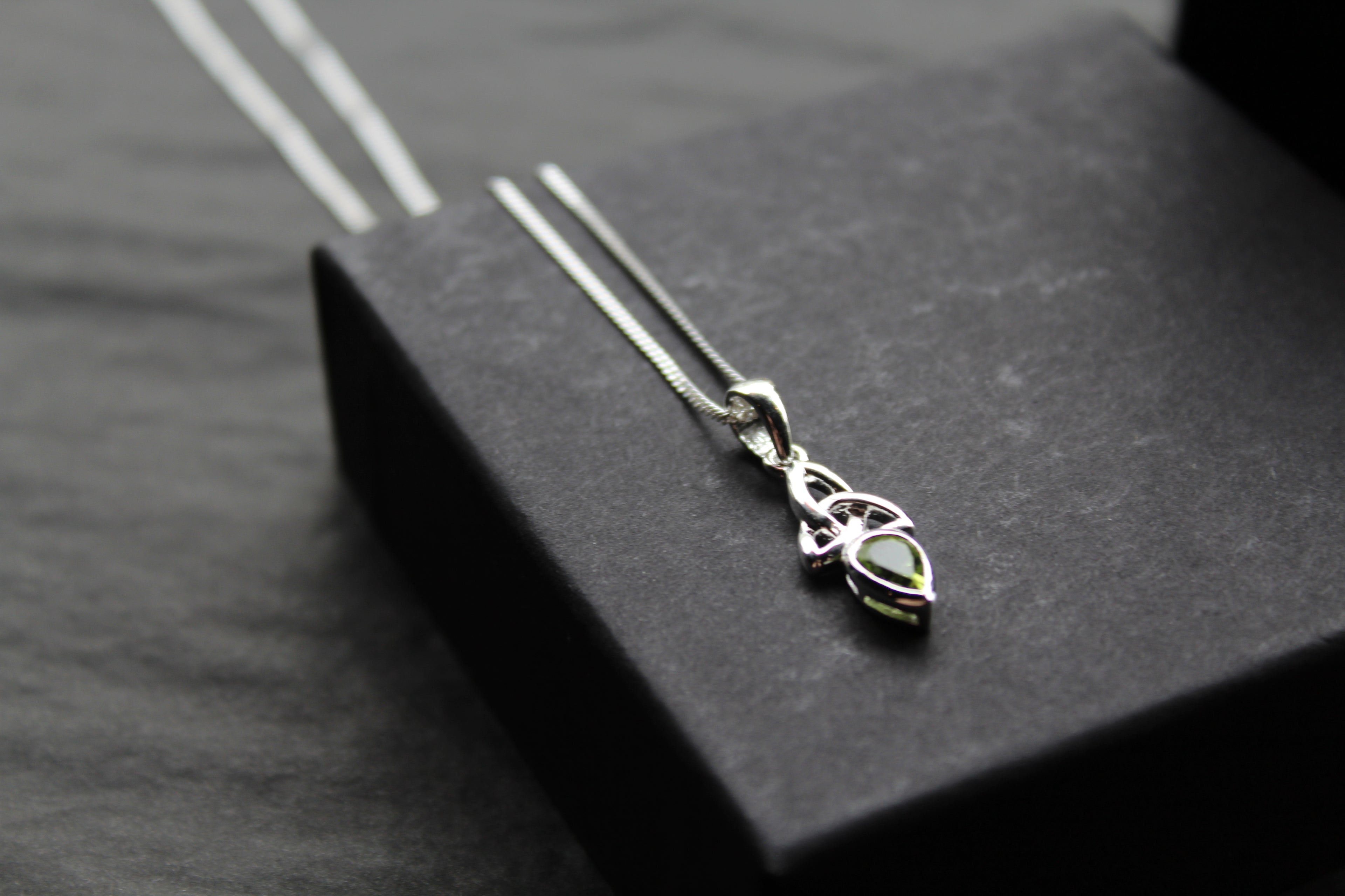 Peridot Trinity Knot Necklace