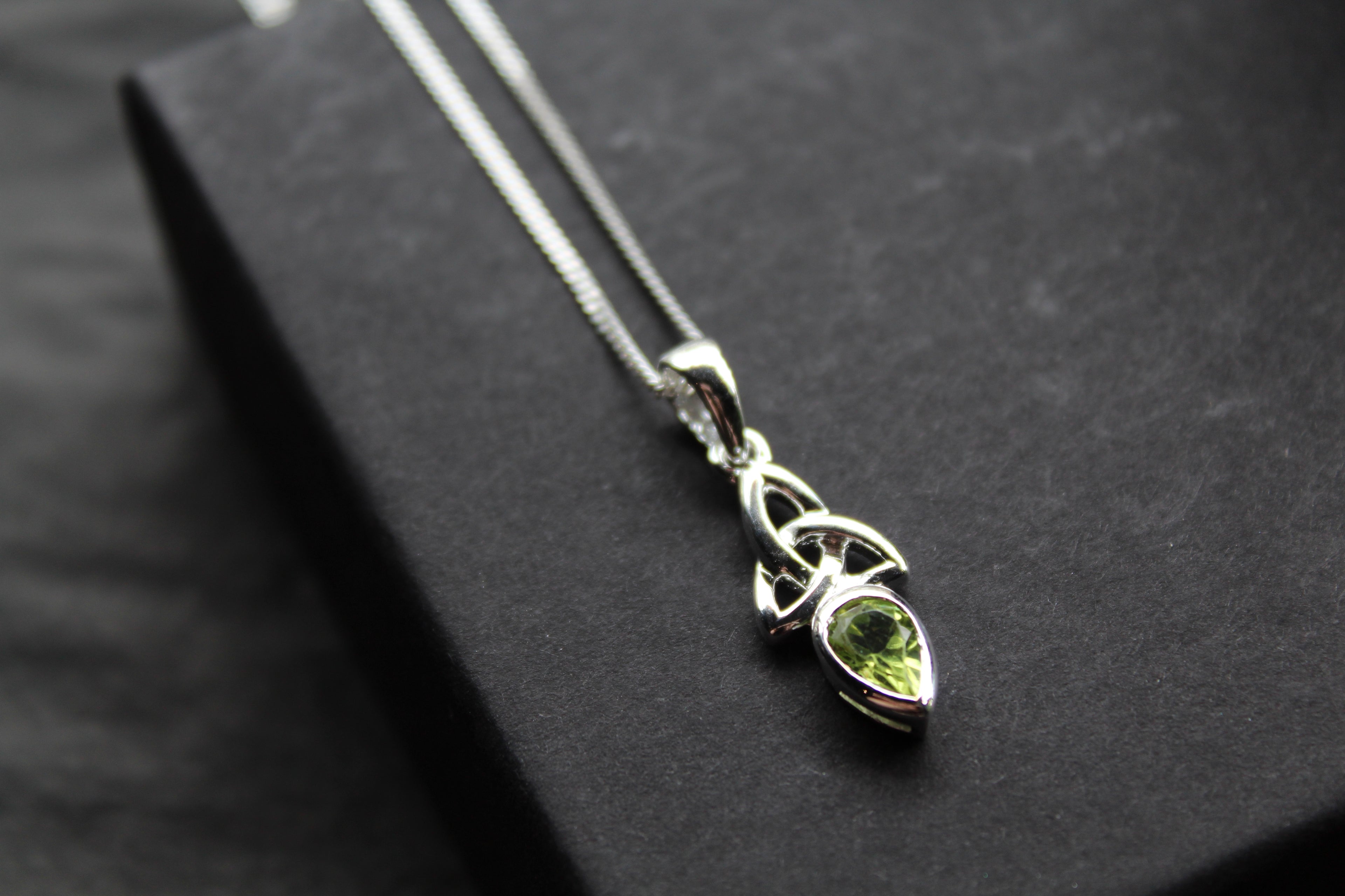Peridot Trinity Knot Necklace