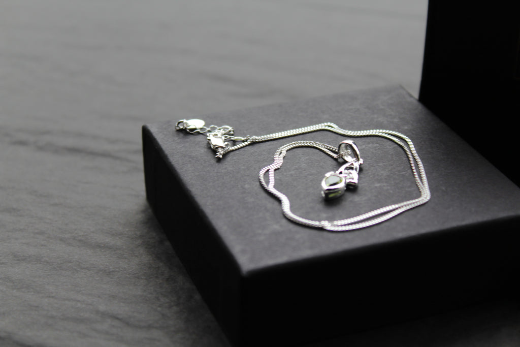 Peridot Trinity Knot Necklace