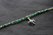 Load image into Gallery viewer, Peridot &amp; Green Agate Turtle Bracelet
