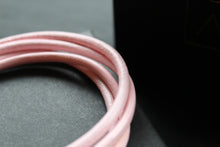 Load image into Gallery viewer, Pink Leather Rope Bracelet with Shrimp Clasp and Pearl Charm
