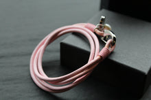 Load image into Gallery viewer, Pink Leather Rope Bracelet with Shrimp Clasp and Pearl Charm
