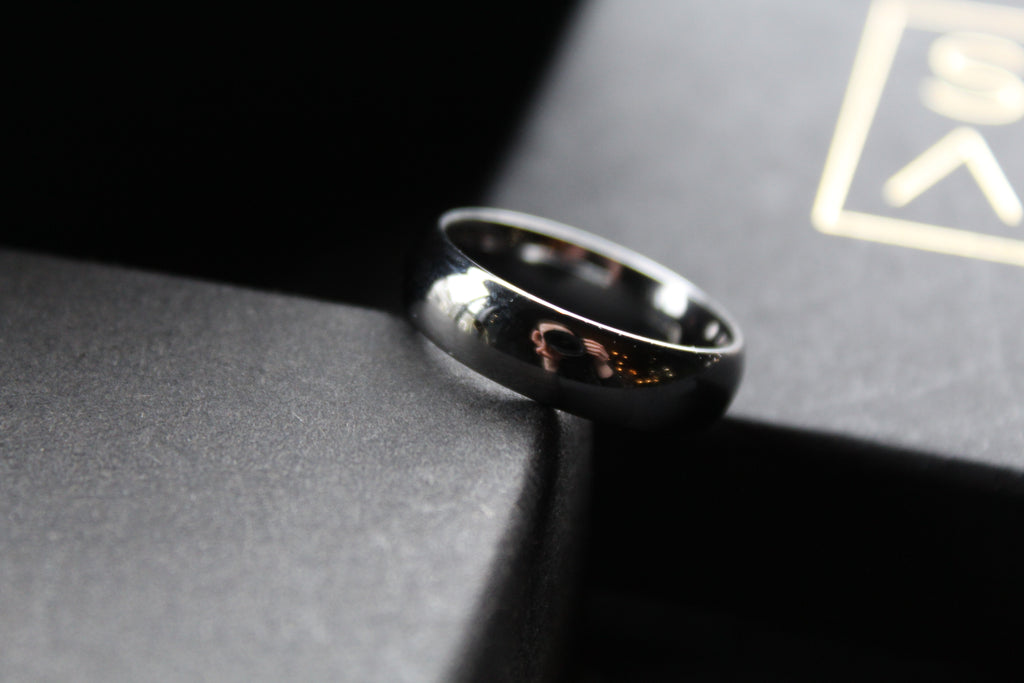 Polished Tungsten Carbide Ring