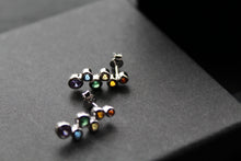 Load image into Gallery viewer, Rainbow Cubic Zirconia Bubbles Drop Earrings
