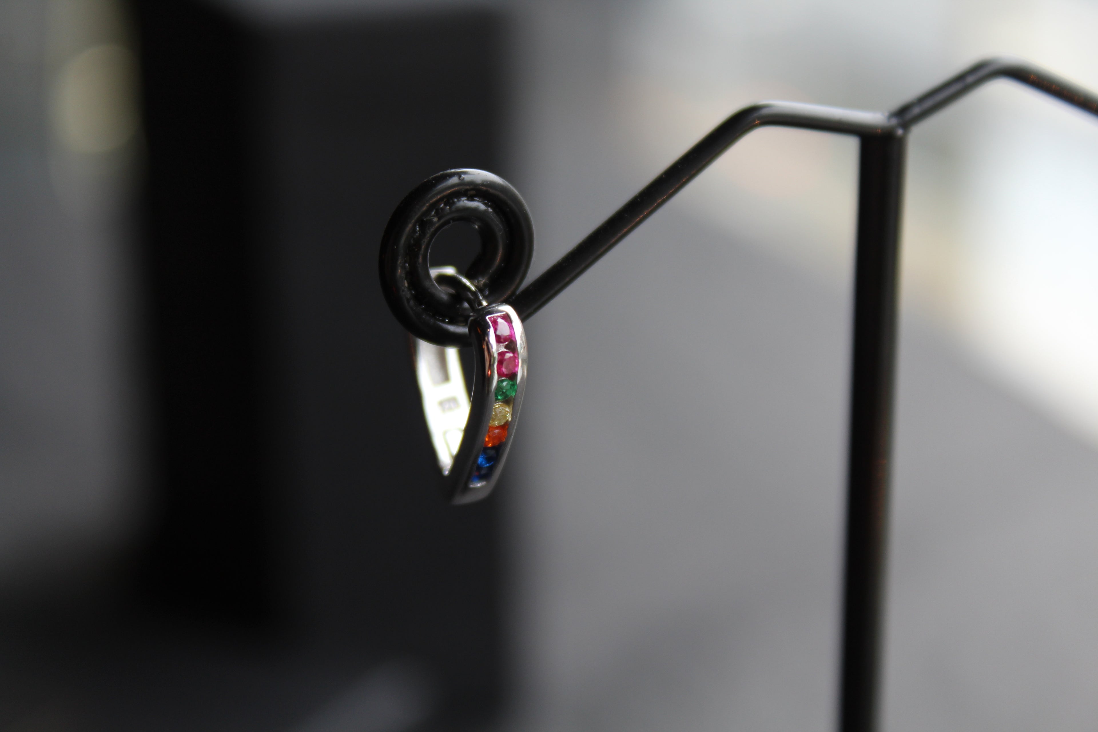 Rainbow Cubic Zirconia Earrings