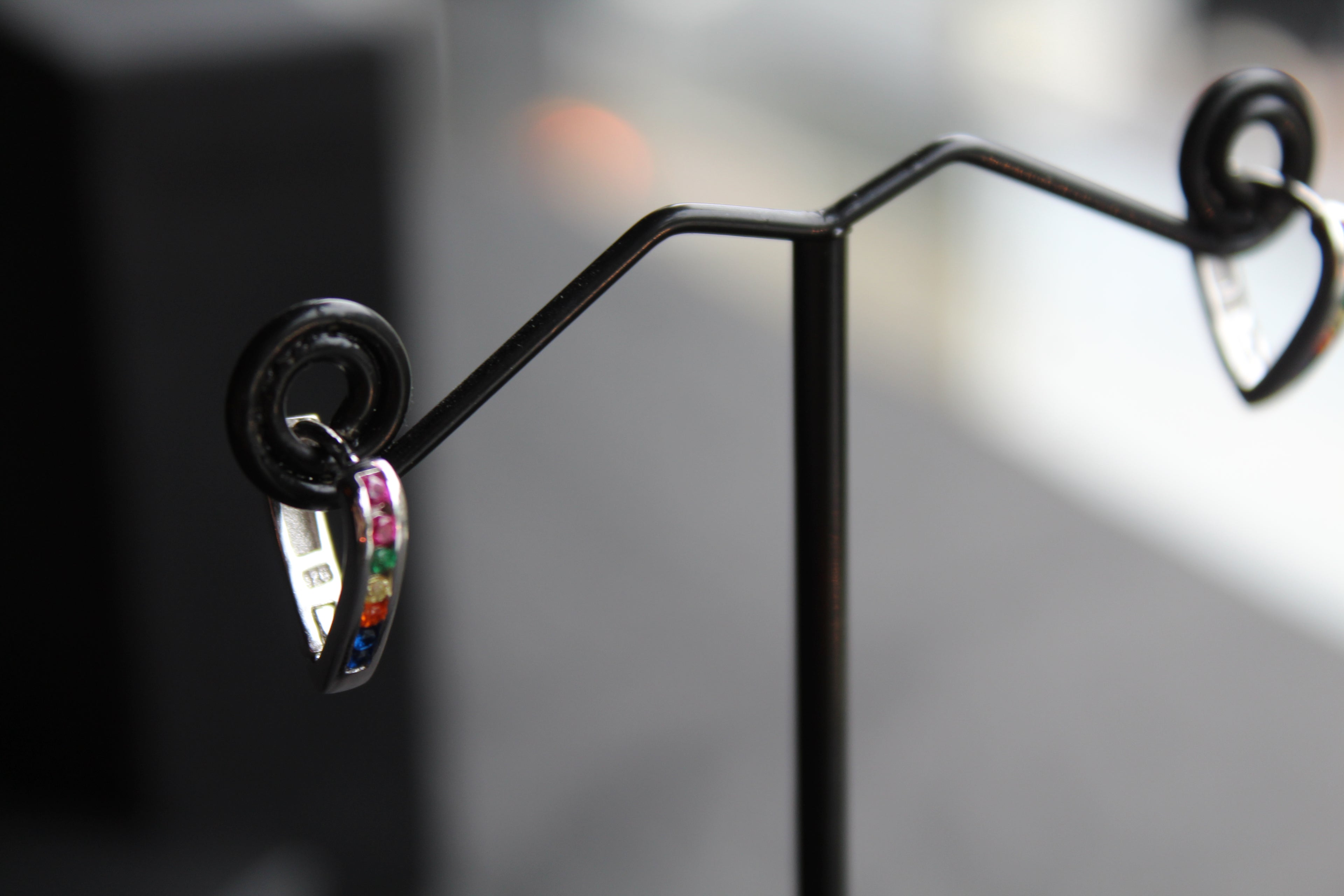 Rainbow Cubic Zirconia Earrings