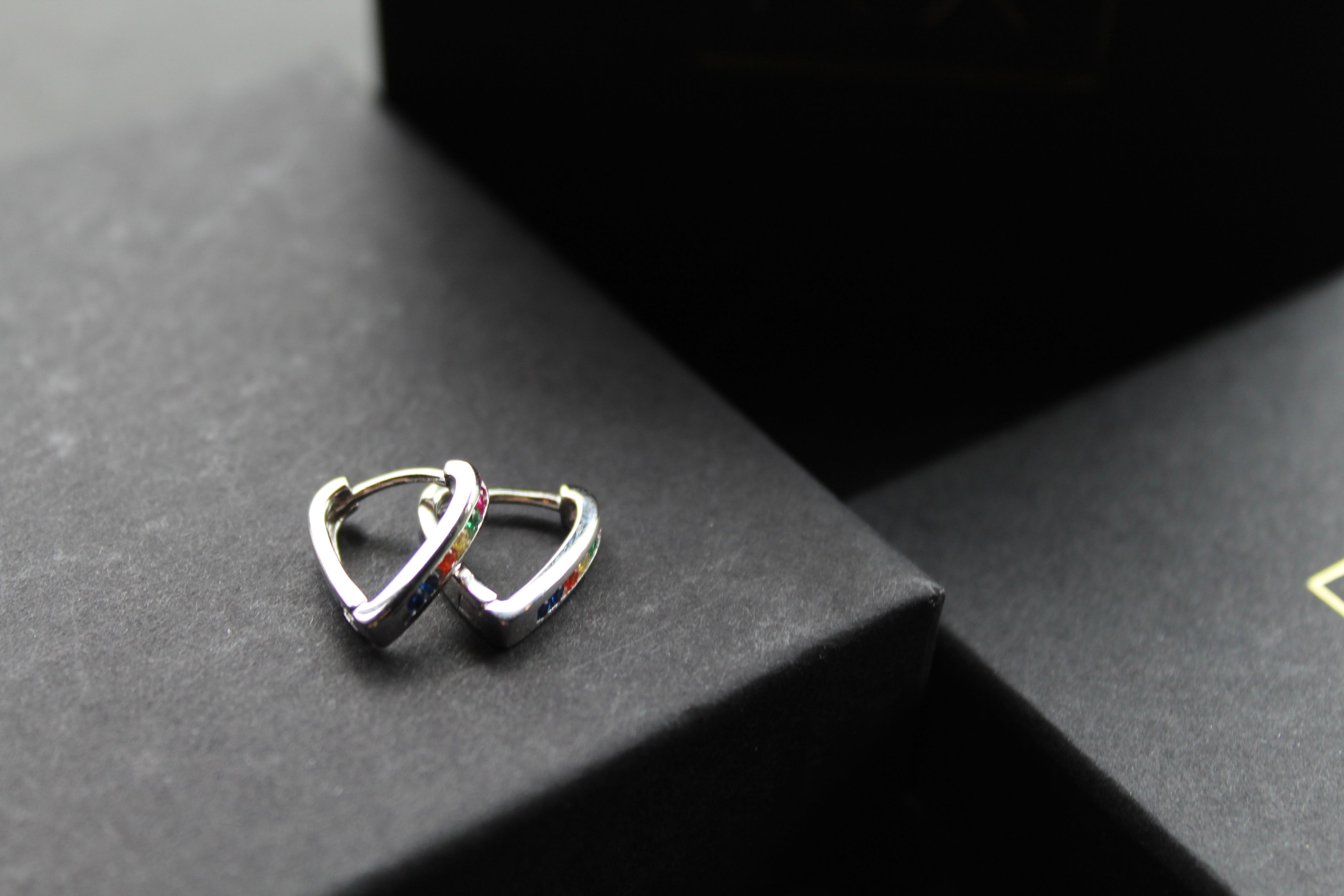 Rainbow Cubic Zirconia Earrings