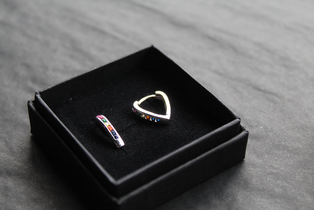 Rainbow Cubic Zirconia Earrings