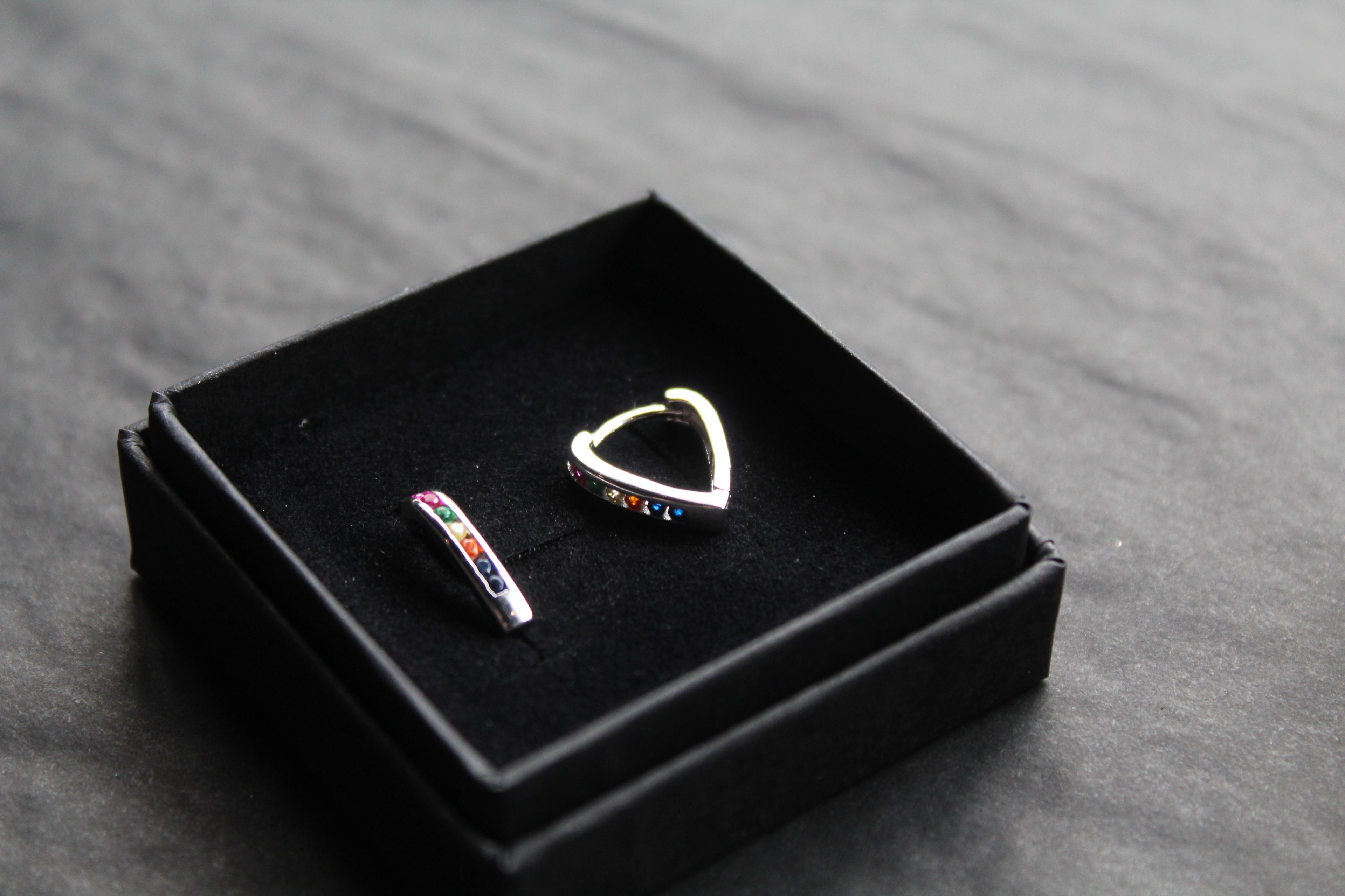 Rainbow Cubic Zirconia Earrings