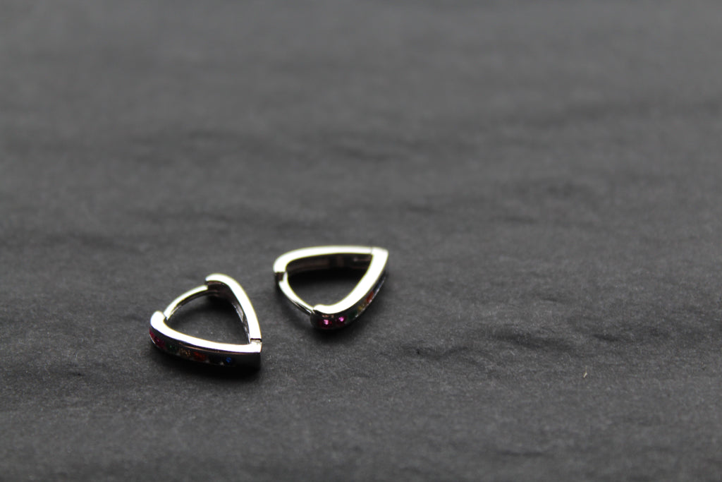 Rainbow Cubic Zirconia Earrings