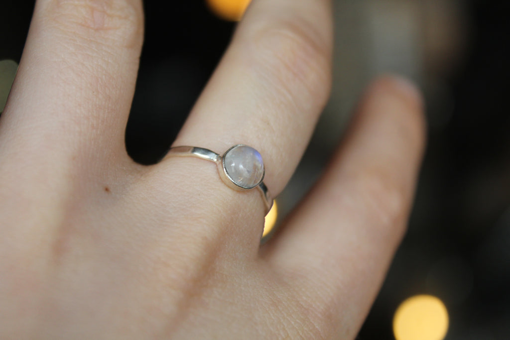 Moonstone Stacking Ring