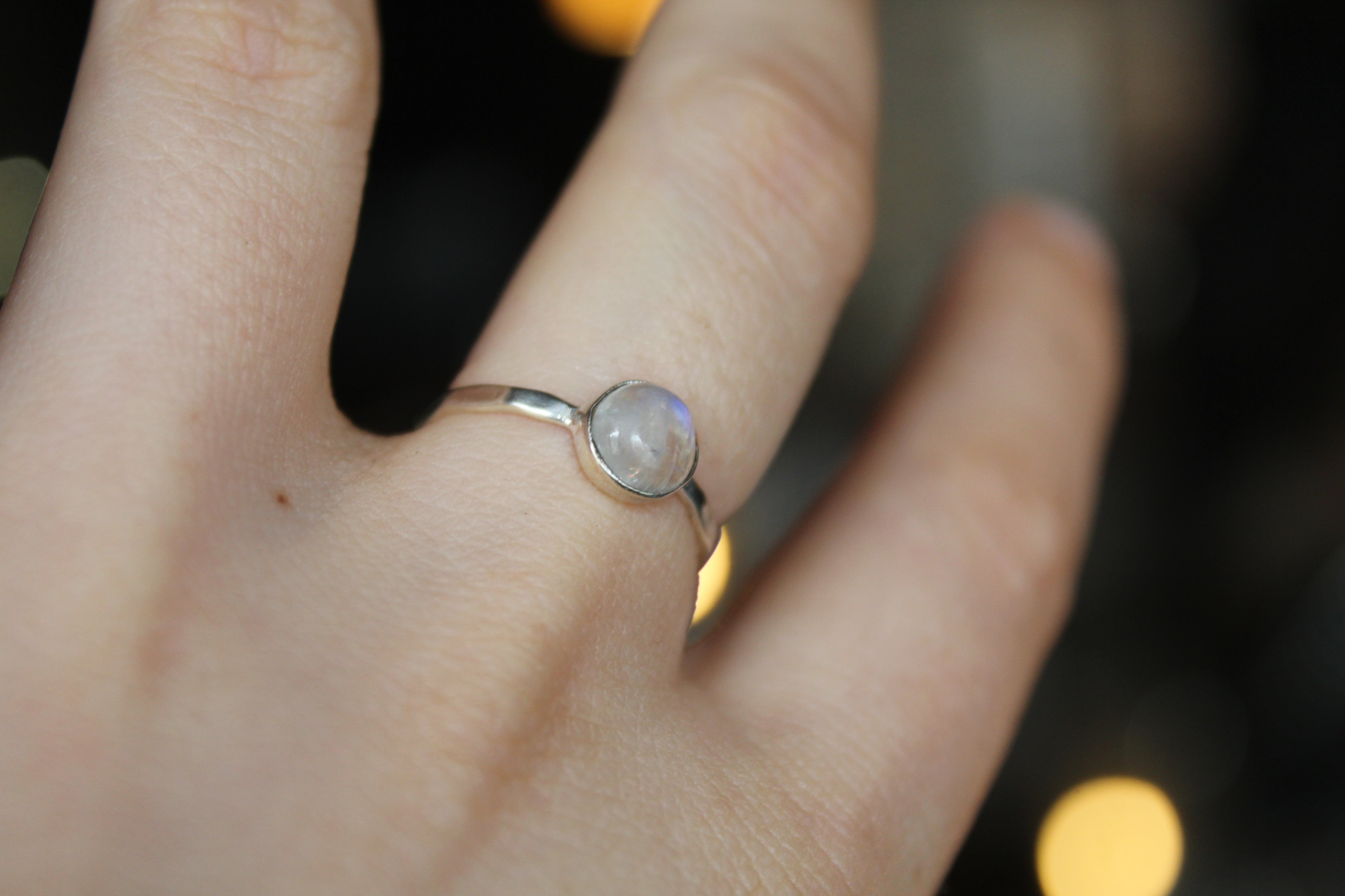Moonstone Stacking Ring