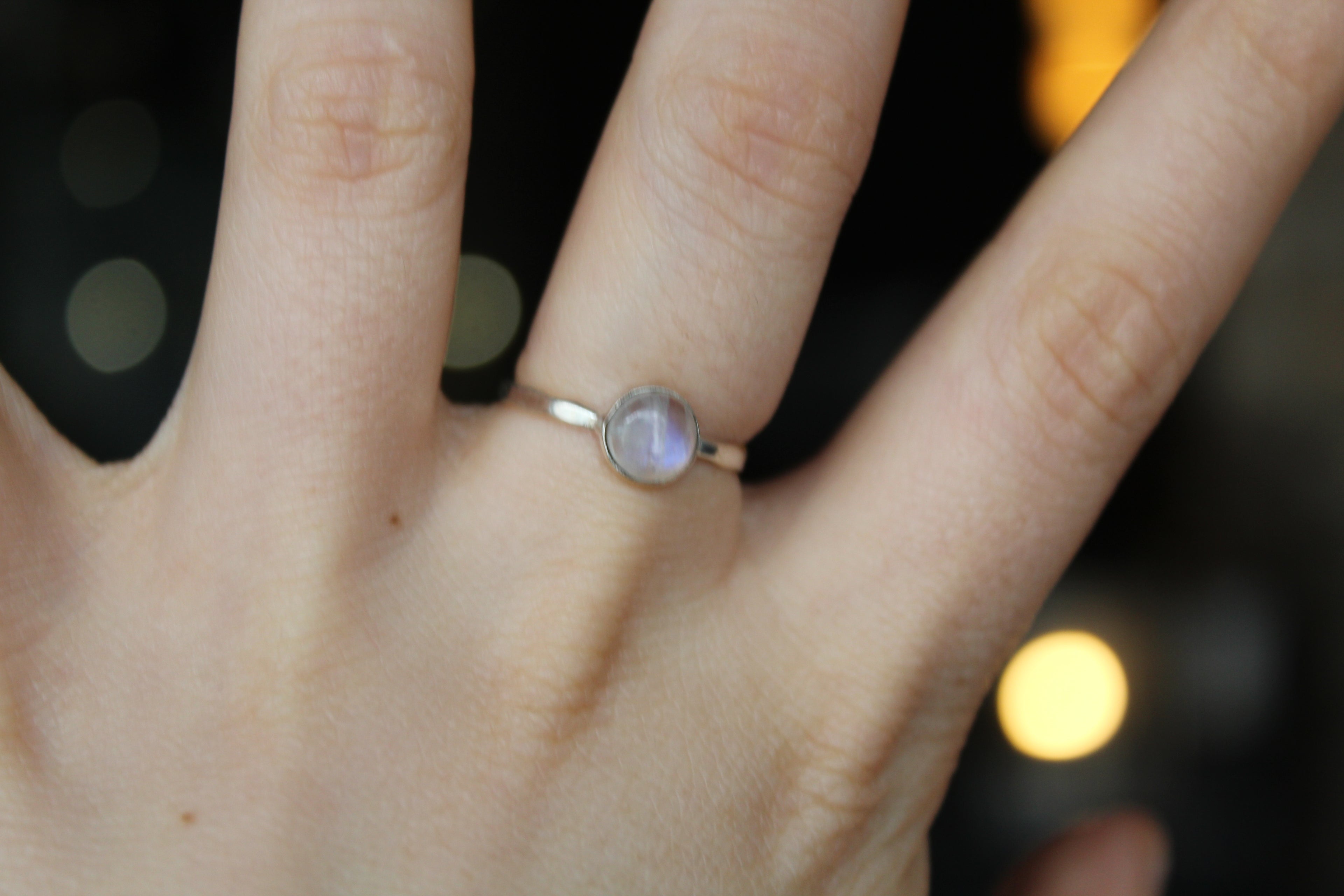Moonstone Stacking Ring