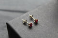 Rose Austrian Crystal Studs