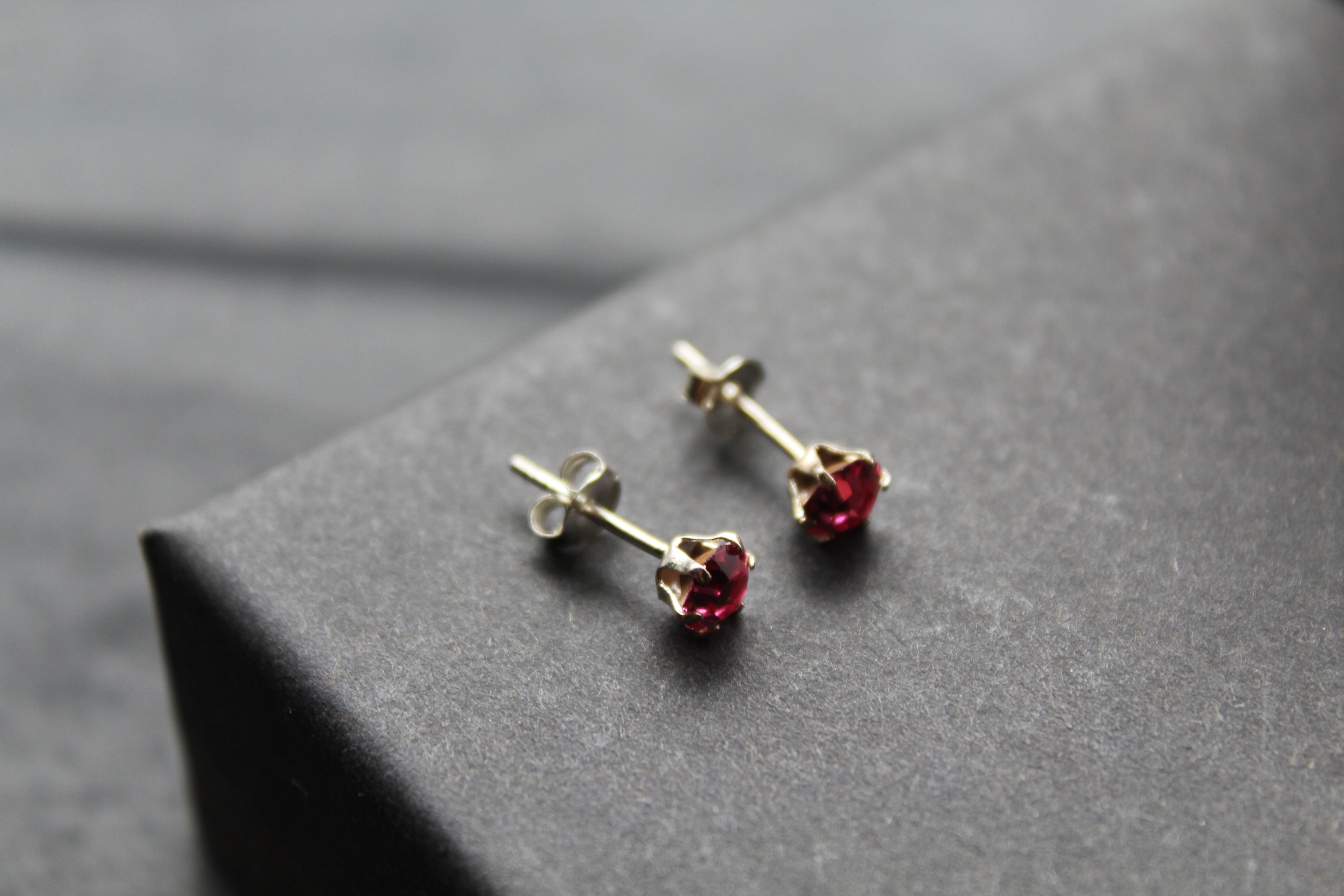 Rose Austrian Crystal Studs