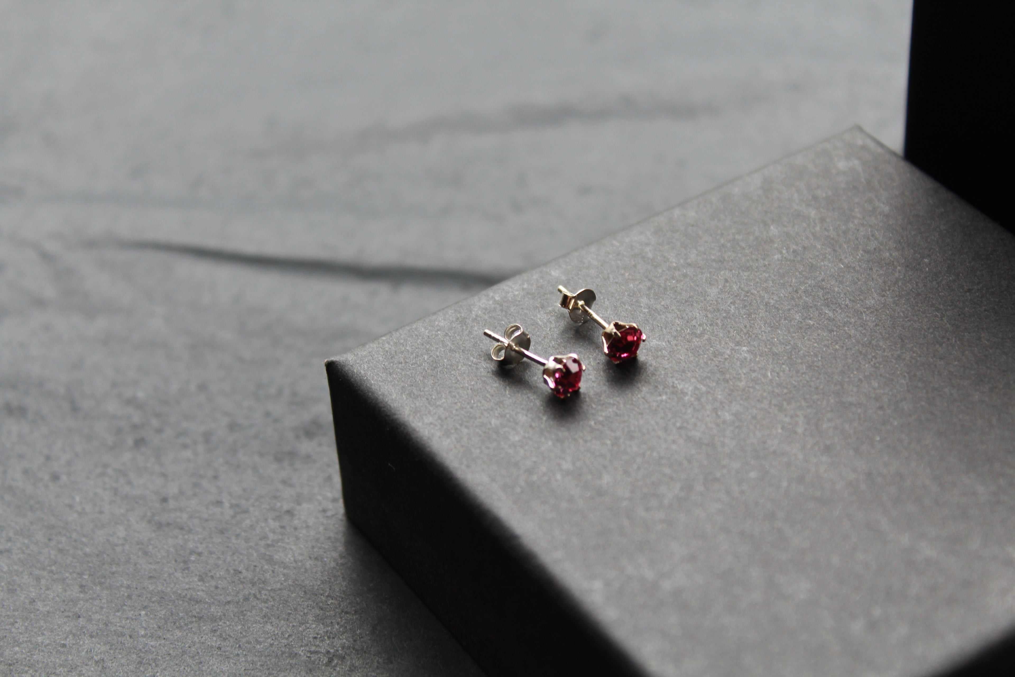 Rose Austrian Crystal Studs